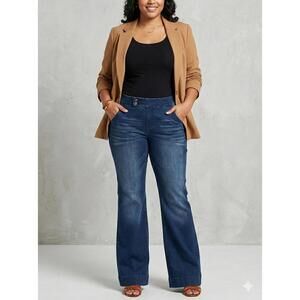 Celebrity Pink Women's Dark Blue Flare Jeans 16